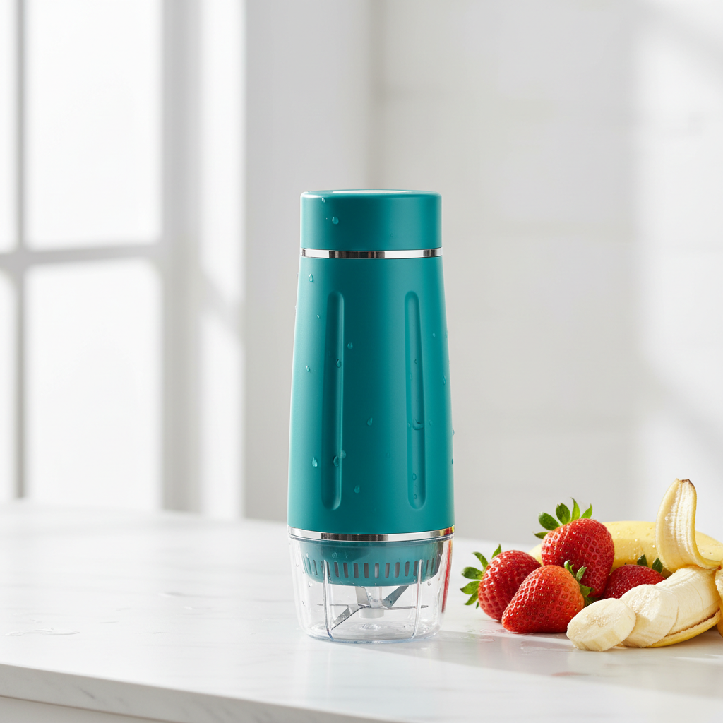 Portable USB Blender — Rechargeable Personal Smoothie Maker | 6-Blade Strong Blend, BPA-Free, Travel-Friendly